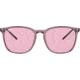 Ray-Ban RB4387 Sunglasses, Evolve Photo Pink to Blue Lenses, Transparent Violet, 56, RB4387-6574Q3-56