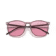 Ray-Ban RB4387 Sunglasses, Evolve Photo Pink to Blue Lenses, Transparent Violet, 56, RB4387-6574Q3-56