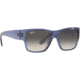 Ray-Ban RJ9287S Wayfarer Nomad Junior Sunglasses - Kids, Transparent Blue Frame, Grey Gradient Lens, 51, RJ9287S-711411-51