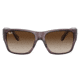 Ray-Ban RJ9287S Wayfarer Nomad Junior Sunglasses - Kids, Transparent Dark Brown Frame, Brown Gradient Lens, 48, RJ9287S-711513-48
