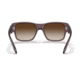 Ray-Ban RJ9287S Wayfarer Nomad Junior Sunglasses - Kids, Transparent Dark Brown Frame, Brown Gradient Lens, 48, RJ9287S-711513-48