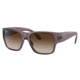 Ray-Ban RJ9287S Wayfarer Nomad Junior Sunglasses - Kid's, Transparent Dark Brown Frame, Brown Gradient Lens, 48, RJ9287S-711513-48