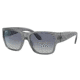 Ray-Ban RJ9287S Wayfarer Nomad Junior Sunglasses - Kid's, Transparent Grey Frame, Grey Gradient Blue Lens, 48, RJ9287S-71134L-48