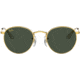 Ray-Ban RJ9547S Round Sunglasses - Kids, Legend Gold, Dark Green, 44, RJ9547S-286-71-44