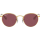 Ray-Ban RJ9547S Round Sunglasses - Kids, Polarized, Legend Gold, Polar Purple, 44, RJ9547S-286-5Q-44