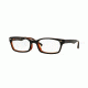 Ray-Ban RX5150F Eyeglass Frames 2044-52 - Top Black On Red Havana Frame