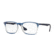 Ray-Ban RX7045F Eyeglass Frames 5601-57 - Blue Gradient Rubber Frame