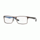 Ray-Ban RX8415 Eyeglass Frames 2862-55 - Top Brusched Brown On Gunmetal Frame