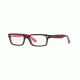 Ray-Ban RY1535 Eyeglass Frames 3573-46 - Top Black On Red Frame