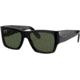 Ray-Ban Wayfarer Nomad RB2187 Sunglasses, Black, G-15 Green, 54, RB2187-901-31-54