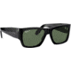 Ray-Ban Wayfarer Nomad RB2187 Sunglasses Polarized, Black, G-15 Green, 54, RB2187-901-58-54