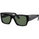Ray-Ban Wayfarer Nomad RB2187 Sunglasses Polarized, Black, G-15 Green, 54, RB2187-901-58-54