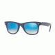 Ray-Ban WAYFARER RB4340 Sunglasses 62324O-50 - Blue Frame, Brown Gradient Brown Mirror Bl Lenses