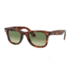 Ray-Ban WAYFARER RB4340 Sunglasses 63974M-50 - Red Havana Frame, Green Gradient Green Lenses