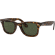 Ray-Ban WAYFARER RB4340 Sunglasses 710-50 - Havana Frame, Green Lenses