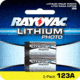 Rayovac RL123A-2 CR 123 3 Volt Lithium Batteries 2 Pack RL123A2