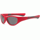 Real Kids Shades Boy's Unbreakable Sunglasses, Red/Black Frame with Smoke Lens, Kid 4DISRDBK