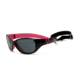 Real Kids Shades Girl's Unbreakable Adventure Sunglasses, Black/Cherry Pink Frame with Polarized Smoke Lens, Youth 7ADVBKCPP2