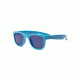Real Kids Shades Neon Blue Square Flex Fit Frame with Blue Mirror Lens 2+, Unisex 2SURNBL