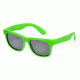 Real Kids Shades Neon Green Square Flex Fit Frame with Green Mirror Lens 7+, Unisex 7SURNGR