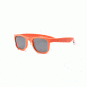 Real Kids Shades Neon Orange Square Flex Fit Frame with Silver Mirror Lens 4+, Unisex 4SURNOR