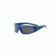 Real Kids Shades Royal/Green Double Injection Flex Fit Frame with PC/Polarized Lens 4+, Boys 4BOLRYGRP2