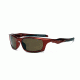 Real Kids Shades Storm Sunglasses, Red Frame with Polarized Brown Lens, Young Adult 10STOREDP2