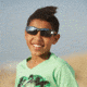 Real Kids Shades White/Navy Blade Frame Polycarbonate with Silver Mirror Lens 10+, Unisex 10BLDWHNV