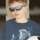 Real Kids Shades White/Navy Blade Frame Polycarbonate with Silver Mirror Lens 10+, Unisex 10BLDWHNV