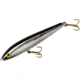 Rebel Lures Rebel Jumpin Minnow Topwater Bait, 3 1/2in, 3/8 oz, Floating, Silver/Black, T1001