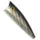 Rebel Lures Rebel P6001 Pop-R Topwater Bait, 2 1/2in, 1/4 oz, Floating, Silver/Black, P6001