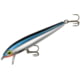 Rebel Lures Rebel Tracdown Minnow 10, Slick Black Minnow, 3-1/2in 3/8 oz, TD10491