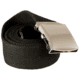 Red Rock Outdoor Gear Cotton Web Belt, 54in, Plated Roller Buckle, Black w/ Nickle, 07-534