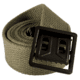 Red Rock Outdoor Gear Cotton Web Belt, 54in, Open-Face Buckle, Olive w/ Black, 07-503