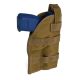 Red Rock Outdoor Gear MOLLE Pistol Holster, Right, Coyote, 82-019COY