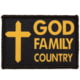 Red Rock Outdoor Gear Morale Patch, God Family Country, 97-024