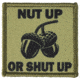 Red Rock Outdoor Gear Morale Patch, Nut Up Or Shut Up, 97-092