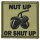 Red Rock Outdoor Gear Morale Patch, Nut Up Or Shut Up, 97-092