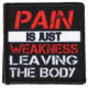 Red Rock Outdoor Gear Morale Patch, Pain Is Just Weakness, 97-088