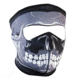 Red Rock Outdoor Gear Neoprene Face Mask, Gray/Black Skull, 70-2004-09