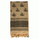 Red Rock Outdoor Gear Shemagh Head Wrap, Don't Tread on Me Coyote/Black, 70-25