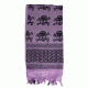 Red Rock Outdoor Gear Shemagh Head Wrap, Skull w/ Crossbones Purple/Black, 70-28