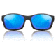 Redfin Polarized Dock Tortoise Sunglasses, MBlack Frame, Coastal Blue Polarized Lens, One Size, 1201