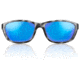 Redfin Polarized Keewaydin Sunglasses, Black Tortoise Frame, Coastal Blue Polarized Lens, One Size, 1902