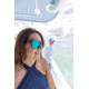 Redfin Polarized Tybee Sunglasses, Golden Tortoise Frame, Seagrass Polarized Lens, One Size, 1101