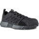 Reebok Fusion Flexweave Athletic Work Shoes w/Composite Toe - Mens, Black/Gray, 3 US, Wide, RB4310-W-030