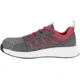 Reebok Fusion Flexweave Athletic Work Shoe - Womens, Medium, Grey/Red, 8.5, 690774487338