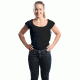 Ridge Outdoors Packin' Tee Women's Black Concealment Shirt, Black, Large, 421-L