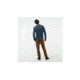 Smartwool Ripple Ridge Half Zip Sweater-Men's, Bright Cobalt H-Medium Gray Heather, Large, SW000296B20-L
