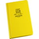 Rite In The Rain Bound Book, Fabrikoid - Field, Yellow, 4 3/4 X 7 1/2 350F